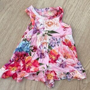 Floral Sleeveless Dress with attached bloomers